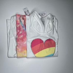3 girls tanks size medium (7-8)